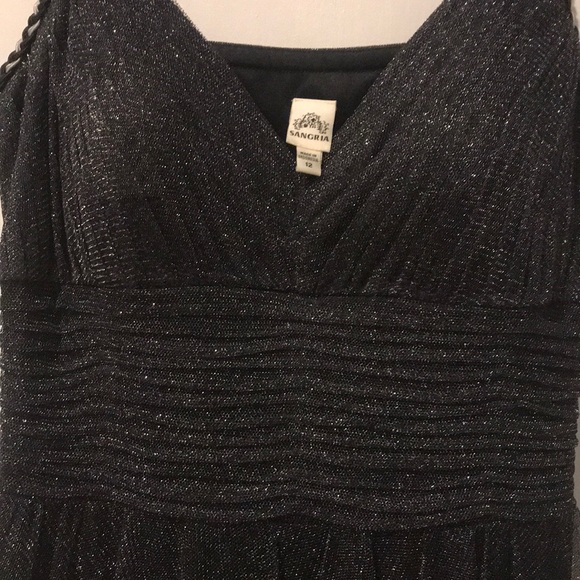 NWT Black and Silver Sangria Cocktail Dress - Picture 3 of 5